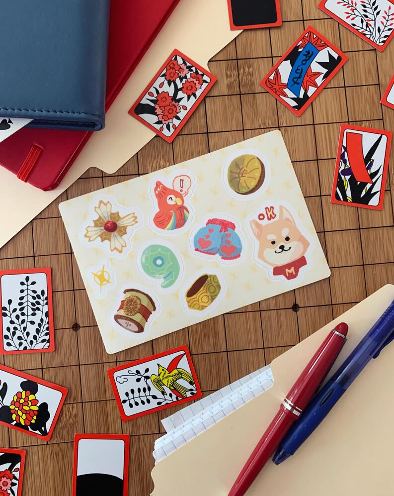 Sticker designs by @_kailatte.